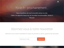 Tablet Screenshot of kpop.fr